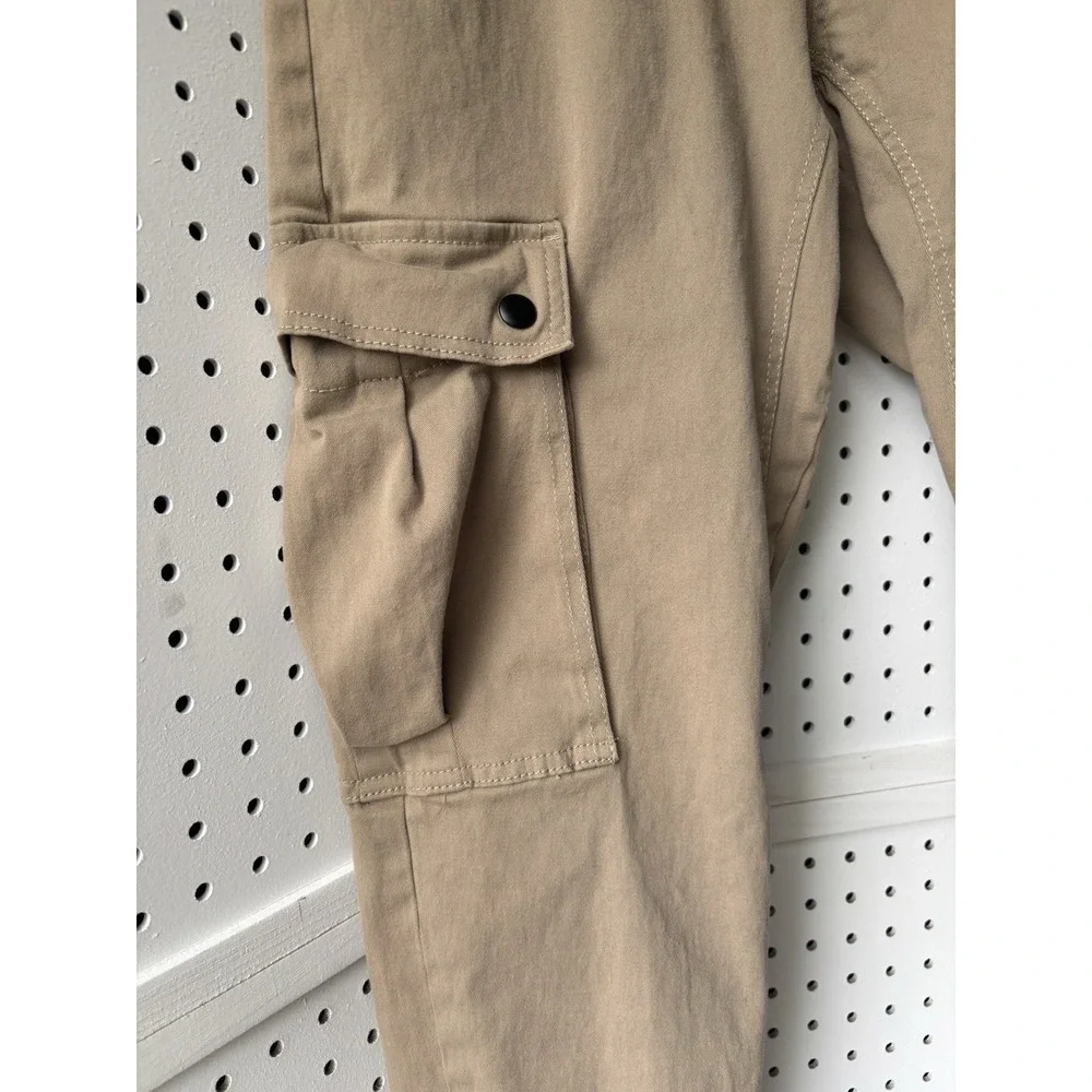 Silver Jeans Men's LG Beige Jogger‎ Pull On Chino Pants Cargo Pocket Casual
